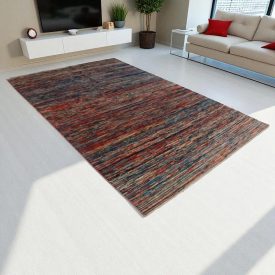 Gabbeh wool rug 198x290 handmade modern rug for living room