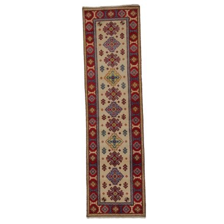 Kazak runner carpet 83x300 handmade afghan rug for hallway