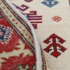 Kazak runner carpet 83x300 handmade afghan rug for hallway
