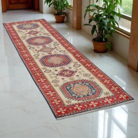   Kazak runner carpet 80x298 handmade afghan carpet for hallway
