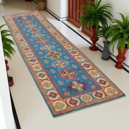 Kazak runner carpet 79x300 handmade afghan carpet for hallway