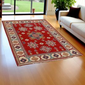 Kazak oriental rug 126x182 handmade afghan carpet
