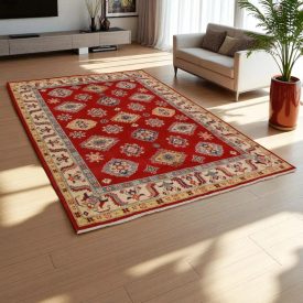   Kazak oriental rug 167x239 handmade afghan carpet for living room