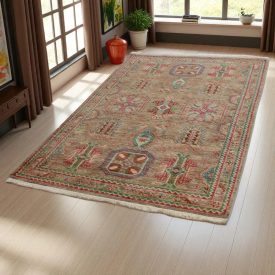 Kazak oriental rug 126x190 handmade afghan carpet