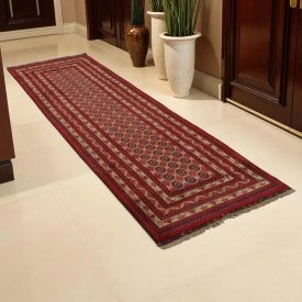   Afghan runner carpet Khojaroshnai 90x290 handmade oriental carpet for hallway