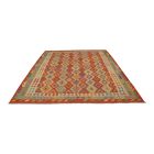 Hand woven Afghan wool Chobi Kilim rug 261x347 cm