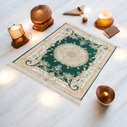 Machine made silk carpetg ROYAL 70x110 thin Turkish carpet