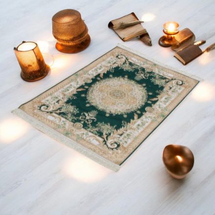 Machine made silk carpetg ROYAL 70x110 thin Turkish carpet