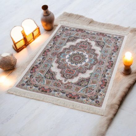 Machine made silk carpetg ROYAL 70x110 thin Turkish carpet