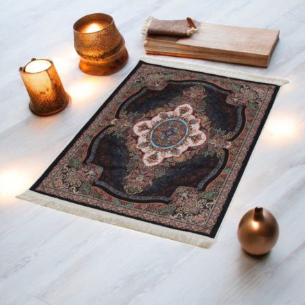 Machine made silk carpetg ROYAL 70x110 thin Turkish carpet