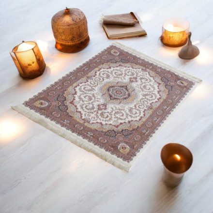 Machine made silk carpetg ROYAL 70x110 thin Turkish carpet