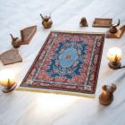 Machine made silk carpet SILKEN 70x110 acrylic Turkish carpet