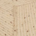 Thick wool rug 197x305 plain living room carpet
