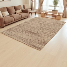 Thick wool rug 200x292 plain living room carpet
