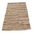 Thick wool rug 90x157 plain living room carpet