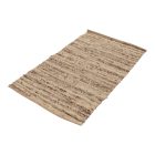 Thick wool rug 90x157 plain living room carpet