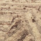 Thick wool rug 90x157 plain living room carpet