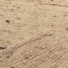 Thick wool rug 60x105 plain living room carpet