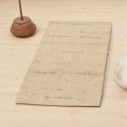 Thick wool rug 60x108 plain living room carpet