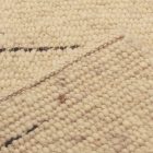 Thick wool rug 60x108 plain living room carpet