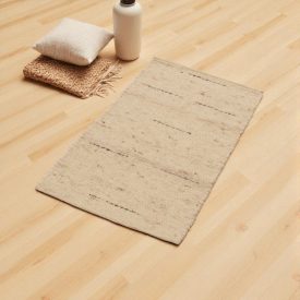 Thick wool rug 60x108 plain living room carpet