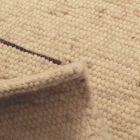 Thick wool rug 60x106 plain living room carpet