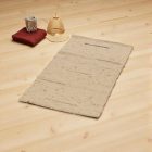 Thick wool rug 60x104 plain living room carpet