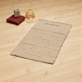 Thick wool rug 60x104 plain living room carpet