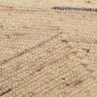 Thick wool rug 60x104 plain living room carpet