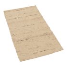 Thick wool rug 60x109 plain living room carpet