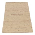 Thick wool rug 60x107 plain living room carpet