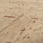 Thick wool rug 60x107 plain living room carpet