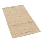 Thick wool rug 60x107 plain living room carpet