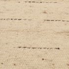 Thick wool rug 60x107 plain living room carpet