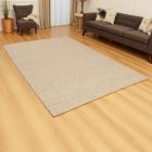 Thick wool rug 200x240 plain living room carpet