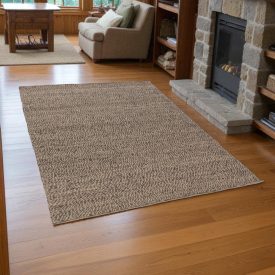 Wool rug 170x227 thick living room carpet