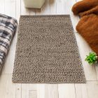 Thick wool rug 70x132 plain living room carpet