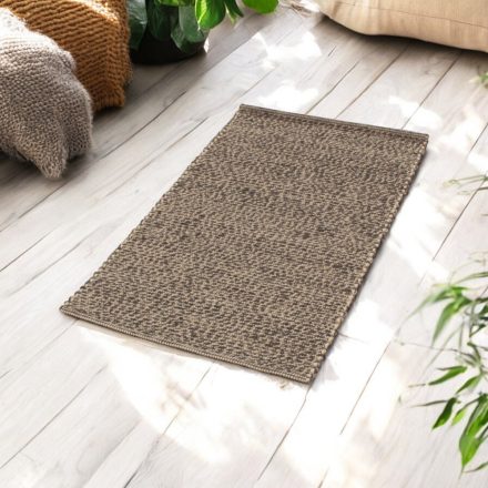 Thick wool rug 70x132 plain living room carpet