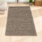 Thick wool rug 70x135 plain living room carpet