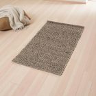 Thick wool rug 70x135 plain living room carpet