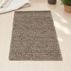 Thick wool rug 70x134 plain living room carpet