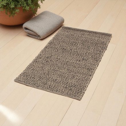 Thick wool rug 70x130 plain living room carpet