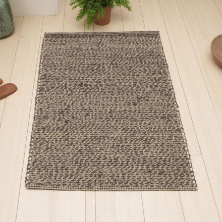 Thick wool rug 70x130 plain living room carpet