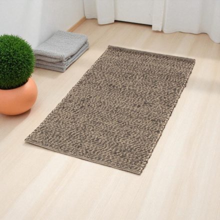 Thick wool rug 70x130 plain living room carpet
