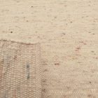Wool rug beige 161x257 plain living room carpet