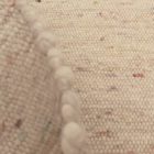 Wool rug beige 161x257 plain living room carpet