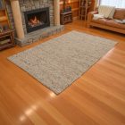Wool rug 161x256 thick living room carpet