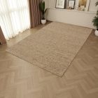 Thick wool rug gray 160x250 plain living room carpet