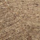 Thick wool rug gray 160x250 plain living room carpet