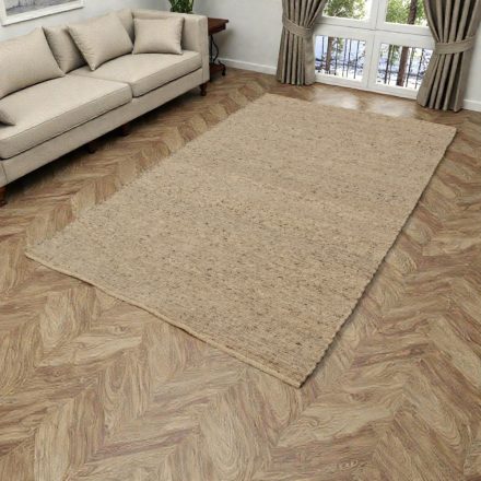Thick wool rug 160x250 plain rug for the living room